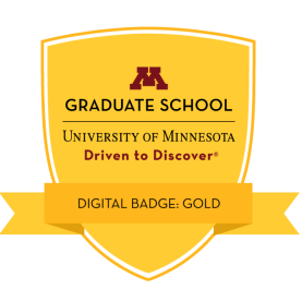 Graduate School Gold Digital Badge