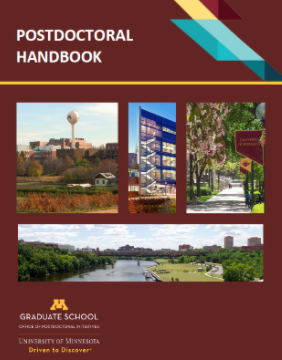 screenshot of the Postdoctoral Handbook cover