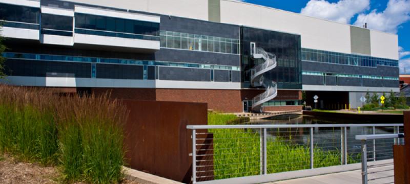 Exterior view of Swenson Science Building