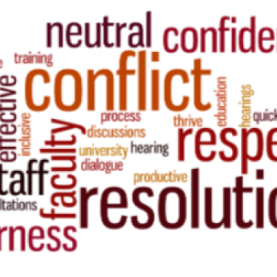 "Conflict resolution" word cloud