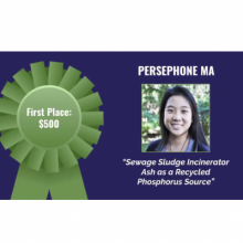 Persephone Ma, 3-Minute thesis competition winnter banner